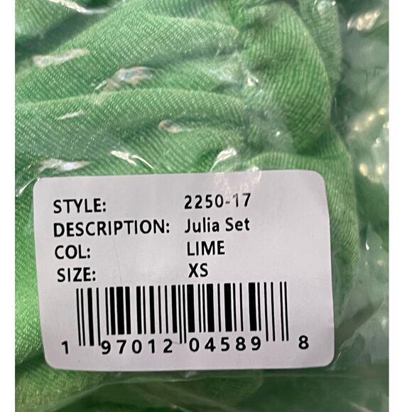 Ser.O.Ya Two Piece Julia Set Top and Skirt Lime Green Size XS NWT - Picture 3 of 8